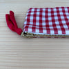 Mini-Täschli Seide rot kariert Mini-Täschli Seide rot kariert
