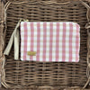 Mini-Täschli Seide rostrot/beige/ecru