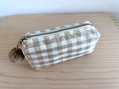 Mini-Necessaire Seide beige/ecru