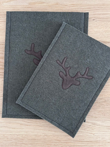 I-Pad Mini Hülle Filz Lodengrün