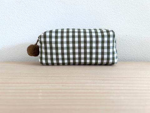 Mini-Necessaire oliv/weiss