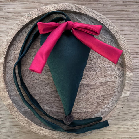 Mini-Herz Seide grün