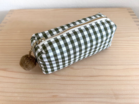 Mini-Necessaire oliv/weiss