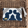 Mini-Täschli Canvas blau/grau