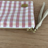 Mini-Täschli Seide rostrot/beige/ecru