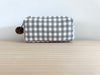 Mini-Necessaire taupe/weiss