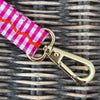 Schlüsselanhänger Seide pink