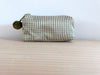 Mini-Necessaire Seide grün/beige/ecru