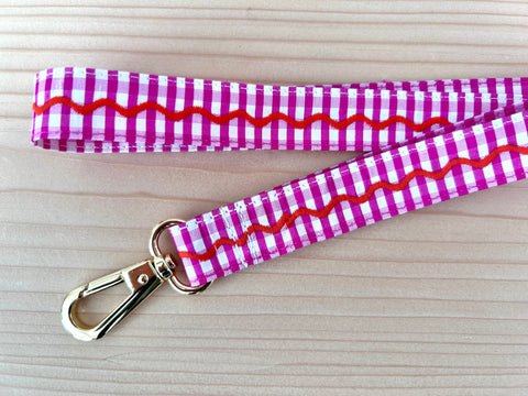 Schlüsselband Seide pink