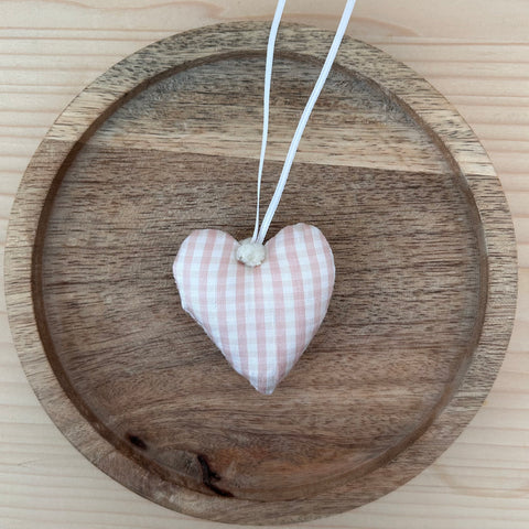 Mini-Herzli Seide rosa