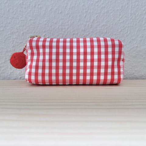 Mini-Necessaire orange/weiss