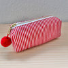 Mini-Necessaire rot/weiss gestreift