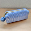 Mini-Necessaire blau/weiss gestreift