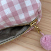 Mini-Necessaire altrosa/weiss