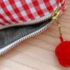 Mini-Necessaire orange/weiss