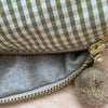 Mini-Necessaire Seide grün/beige/ecru