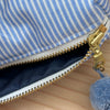 Mini-Necessaire blau/weiss gestreift