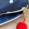 Mini-Necessaire Sterne dunkelblau