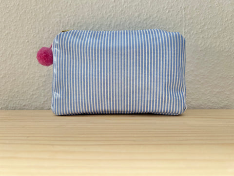 Necessaire blau gestreift