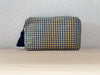 Necessaire Seide schwarz/gold