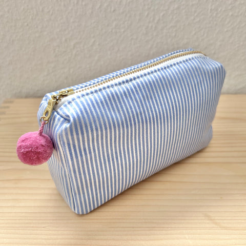 Necessaire blau gestreift