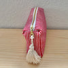 Necessaire rot/weiss gestreift