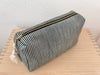 Necessaire anthrazit/weiss gestreift