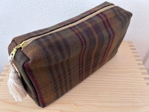 Necessaire Wollstoff kariert