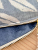 Necessaire blau gemustert