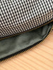 Necessaire Seide schwarz kleinkariert