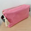 Reisenecessaire pink/weiss gestreift