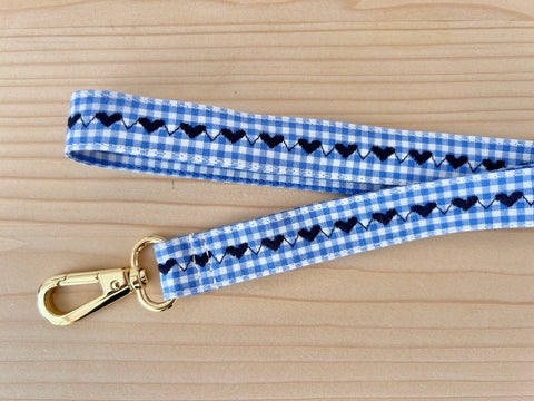 Schlüsselband Baumwolle mittelblau