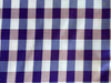 Seidentasche blau/grau kariert