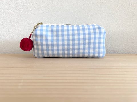 Mini-Necessaire hellblau/weiss