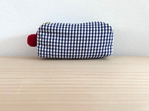 Mini-Necessaire dunkelblau/weiss