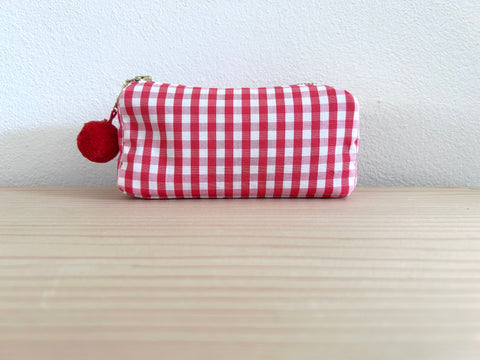 Mini-Necessaire orange/weiss