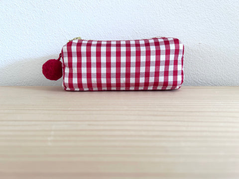 Mini-Necessaire Seide rot