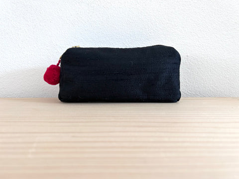 Mini-Necessaire Seide schwarz