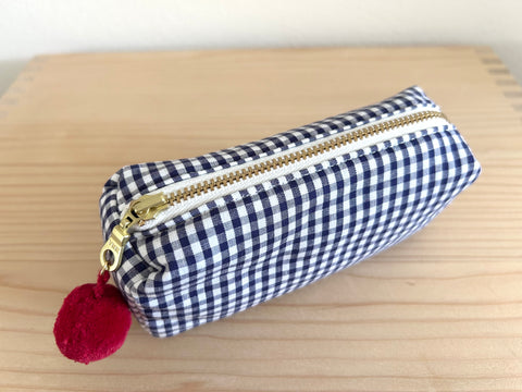 Mini-Necessaire dunkelblau/weiss