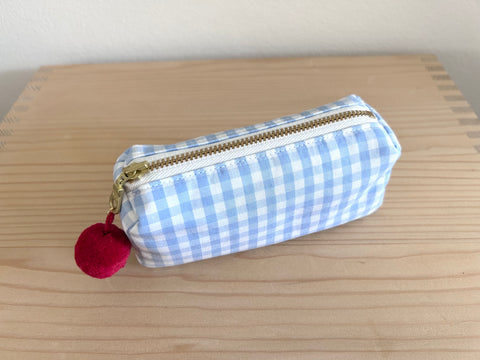 Mini-Necessaire hellblau/weiss