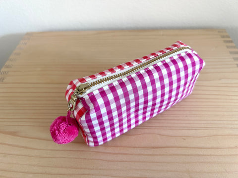 Mini-Necessaire zweifarbig orange/pink