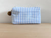 Necessaire hellblau/weiss