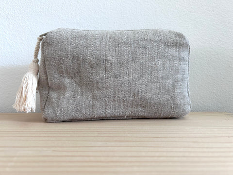 Necessaire Leinenstoff uni