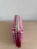 Necessaire Seide rot/weiss