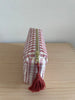 Necessaire Seide rost/beige/weiss