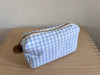 Necessaire hellblau/weiss