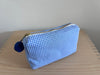 Necessaire mittelblau/weiss