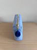 Necessaire mittelblau/weiss