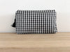 Necessaire Seide schwarz/weiss