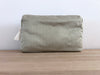 Necessaire Seide grün/beige/ecru